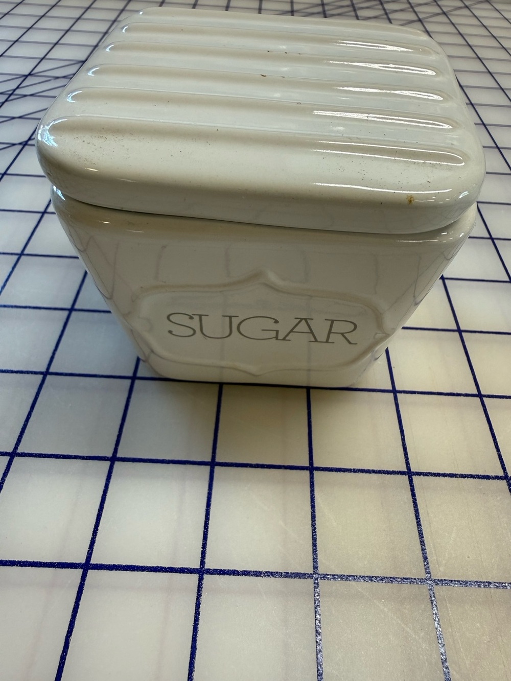 Threshold Sugar Stoneware Containers with Lid square